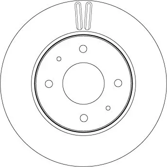 Handler.Part Brake disc TRW DF4809 2