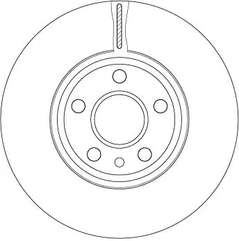 Handler.Part Brake disc TRW DF4850S 2