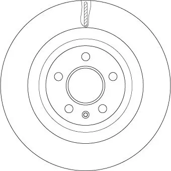 Handler.Part Brake disc TRW DF4860S 2