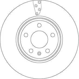 Handler.Part Brake disc TRW DF4866S 2