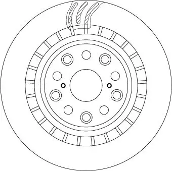 Handler.Part Brake disc TRW DF6039S 2