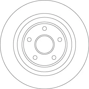 Handler.Part Brake disc TRW DF4413BS 2