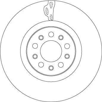 Handler.Part Brake disc TRW DF4478S 2