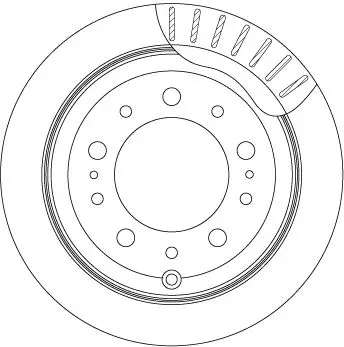 Handler.Part Brake disc TRW DF4483 2