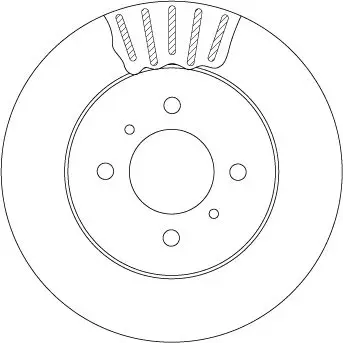 Handler.Part Brake disc TRW DF4498 2