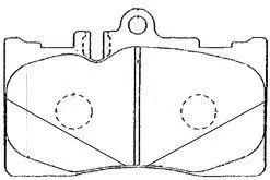 Handler.Part Brake pad set, disc brake AISIN A1N009 1