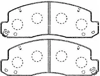 Handler.Part Brake pad set, disc brake AISIN A1N060 1