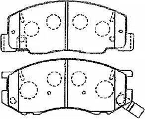 Handler.Part Brake pad set, disc brake AISIN A1N096 1