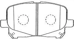 Handler.Part Brake pad set, disc brake AISIN A1N101 1