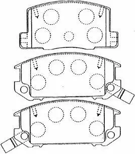 Handler.Part Brake pad set, disc brake AISIN A2N044 1