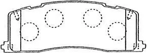 Handler.Part Brake pad set, disc brake AISIN A2N047 1