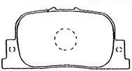 Handler.Part Brake pad set, disc brake AISIN A2N066 1