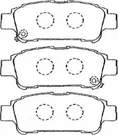 Handler.Part Brake pad set, disc brake AISIN A2N069 1