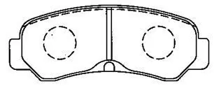 Handler.Part Brake pad set, disc brake AISIN A2N076 1