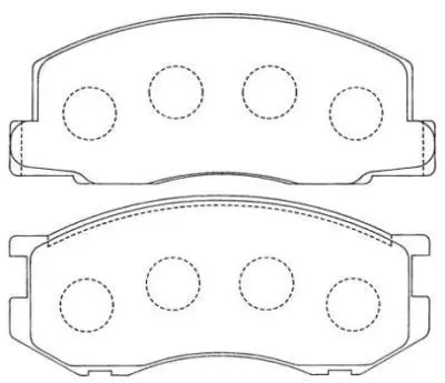 Handler.Part Brake pad set, disc brake AISIN ASN136 1