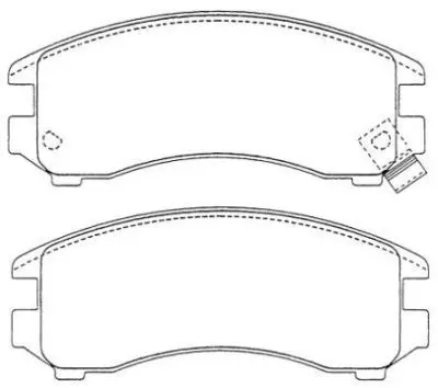 Handler.Part Brake pad set, disc brake AISIN ASN183 1