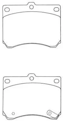 Handler.Part Brake pad set, disc brake AISIN ASN203 1