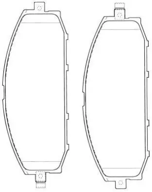 Handler.Part Brake pad set, disc brake AISIN ASN2035 1