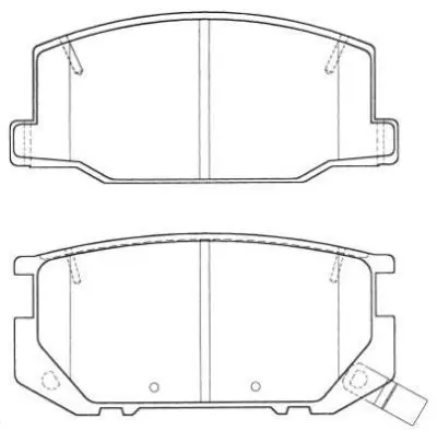 Handler.Part Brake pad set, disc brake AISIN ASN2042 1