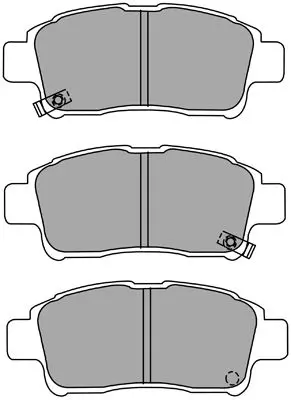 Handler.Part Brake pad set, disc brake AISIN ASN2051 1