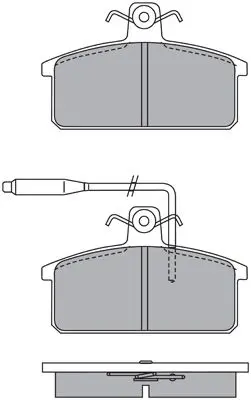 Handler.Part Brake Pad Set, disc brake AISIN ASN2098 1