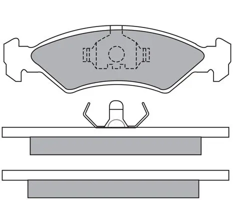 Handler.Part Brake Pad Set, disc brake AISIN ASN2128 1