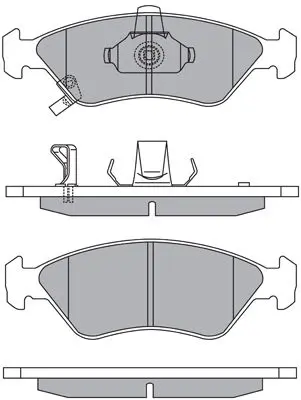 Handler.Part Brake Pad Set, disc brake AISIN ASN2162 1