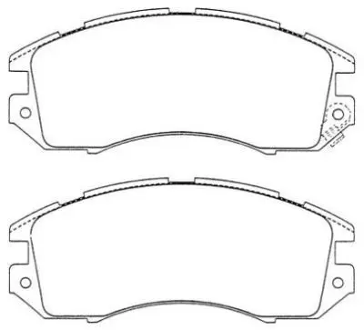 Handler.Part Brake pad set, disc brake AISIN ASN228 1