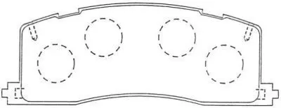 Handler.Part Brake pad set, disc brake AISIN ASN259 1