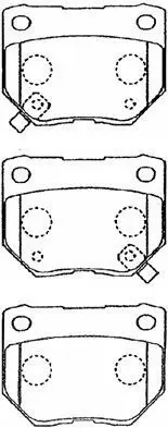 Handler.Part Brake pad set, disc brake AISIN B2N053 1