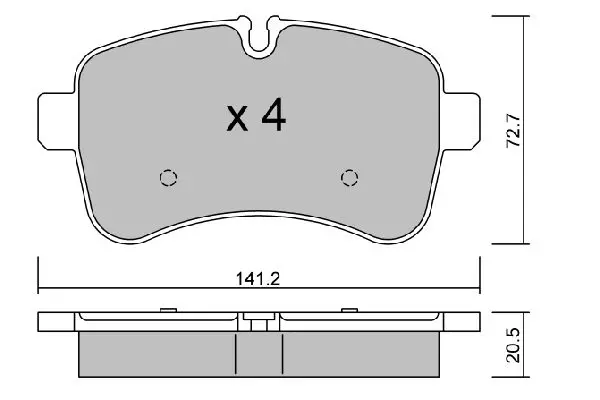 Handler.Part Brake pad set, disc brake AISIN BPIV2001 1