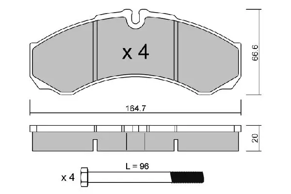 Handler.Part Brake pad set, disc brake AISIN BPIV2002 1