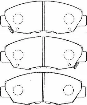 Handler.Part Brake pad set, disc brake AISIN C1N034 1