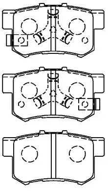 Handler.Part Brake pad set, disc brake AISIN C2N061 1