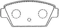 Handler.Part Brake pad set, disc brake AISIN D2N028 1