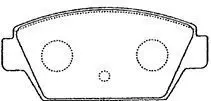 Handler.Part Brake pad set, disc brake AISIN D2N041 1