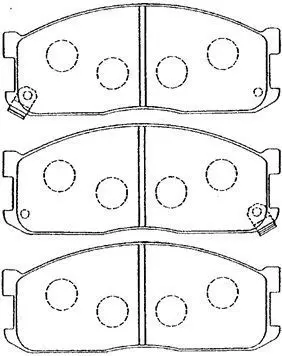 Handler.Part Brake pad set, disc brake AISIN E1N009 1