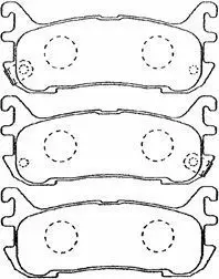 Handler.Part Brake pad set, disc brake AISIN E2N030 1