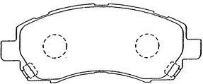 Handler.Part Brake pad set, disc brake AISIN F1N014 1