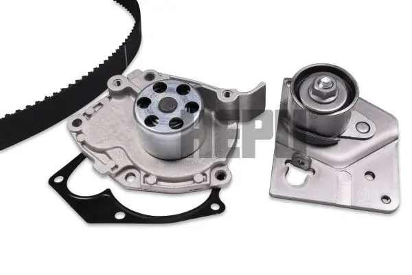 Handler.Part Water pump & timing belt set HEPU PK09570S 1