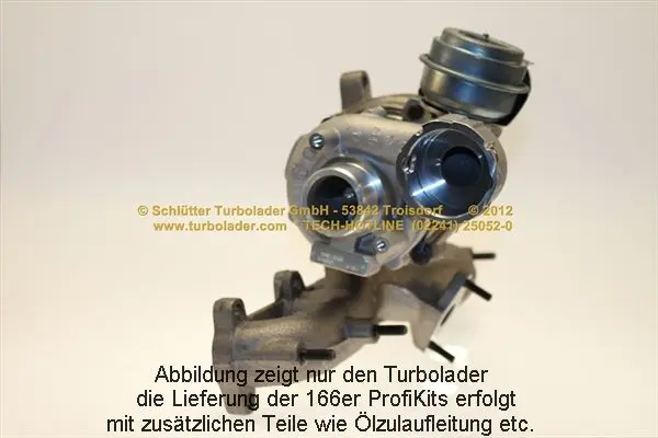 Handler.Part Lader, Aufladung SCHLÜTTER TURBOLADER 16608320EOLD 9