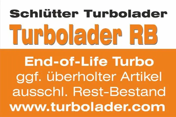 Handler.Part Lader, Aufladung SCHLÜTTER TURBOLADER 17200420RB 1