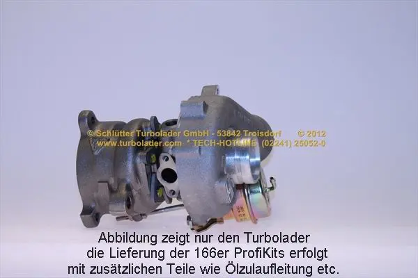 Handler.Part Lader, Aufladung SCHLÜTTER TURBOLADER 16601100 3