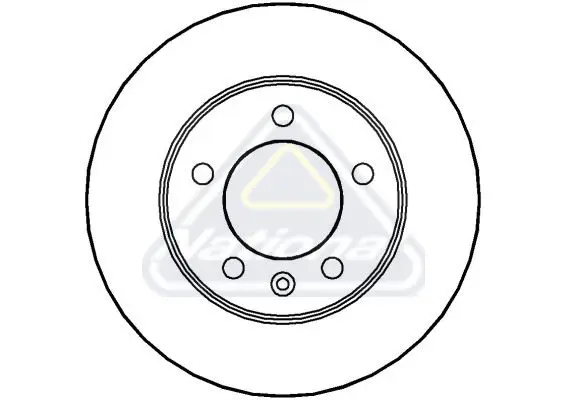 Handler.Part Brake disc NATIONAL NBD1165 1