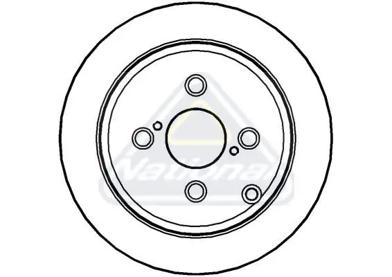 Handler.Part Brake disc NATIONAL NBD1287 1