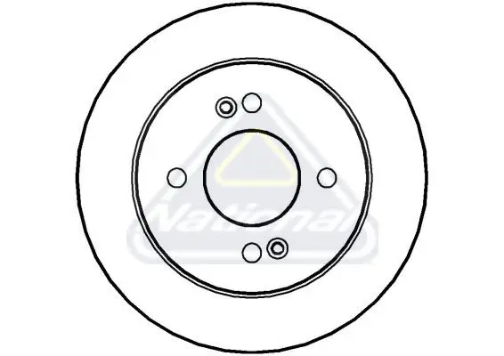 Handler.Part Brake disc NATIONAL NBD1343 1