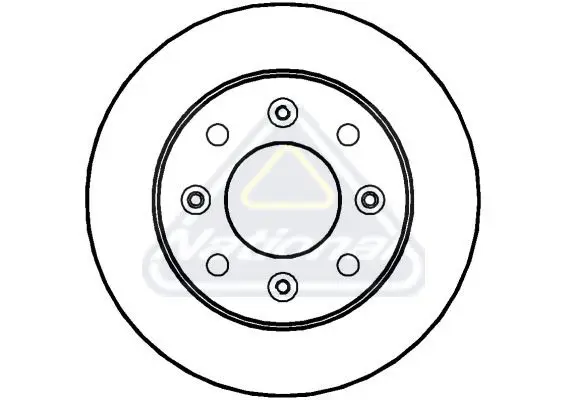 Handler.Part Brake disc NATIONAL NBD1436 1