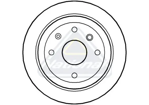 Handler.Part Brake disc NATIONAL NBD1462 1