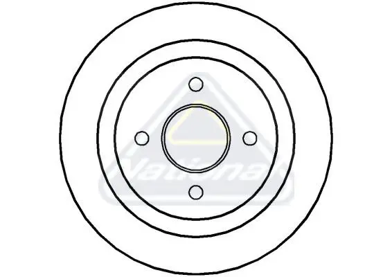 Handler.Part Brake disc NATIONAL NBD208 1