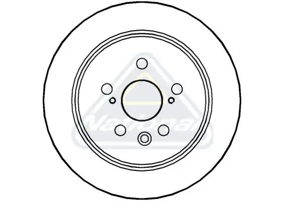 Handler.Part Brake disc NATIONAL NBD474 1